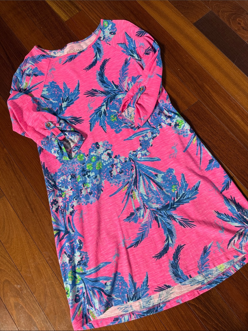 Lilly Pulitzer Pink Tropical Print Midi Dress - Picture 5 of 9